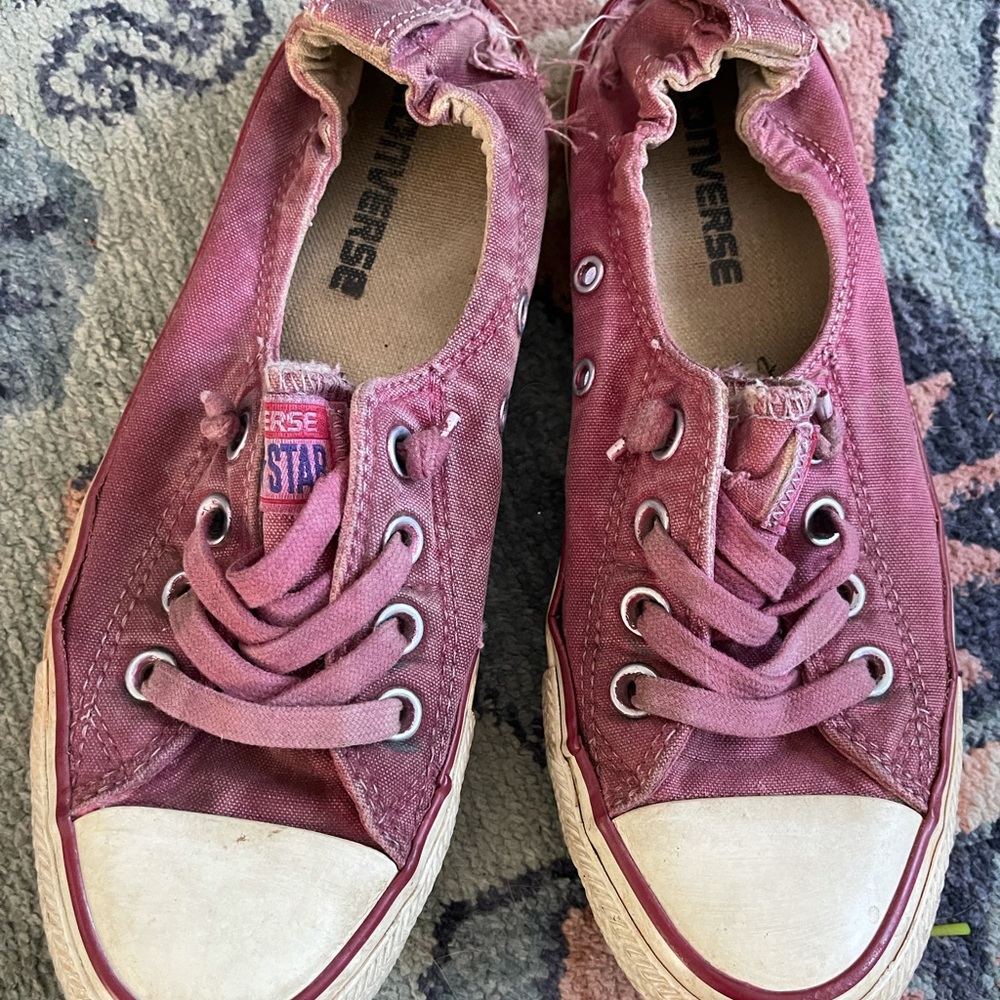 Worn in slip on converse 7